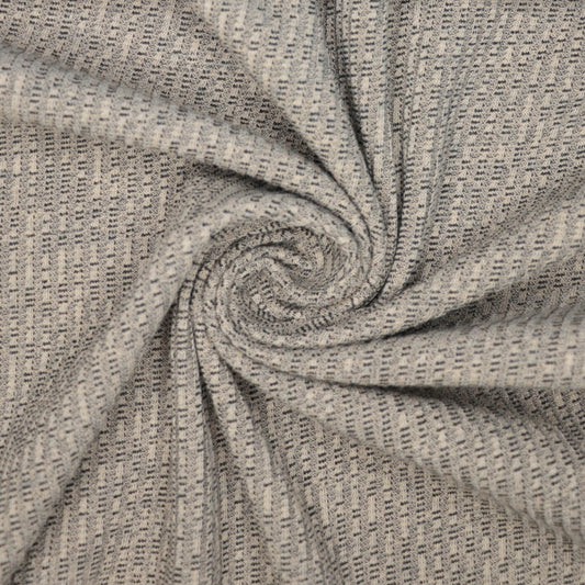 Light Taupe Mottled Ribbed Jersey 1m