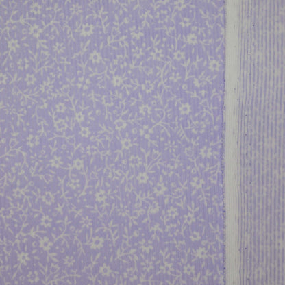 Lilac Ditsy Ribbed Jersey 1m