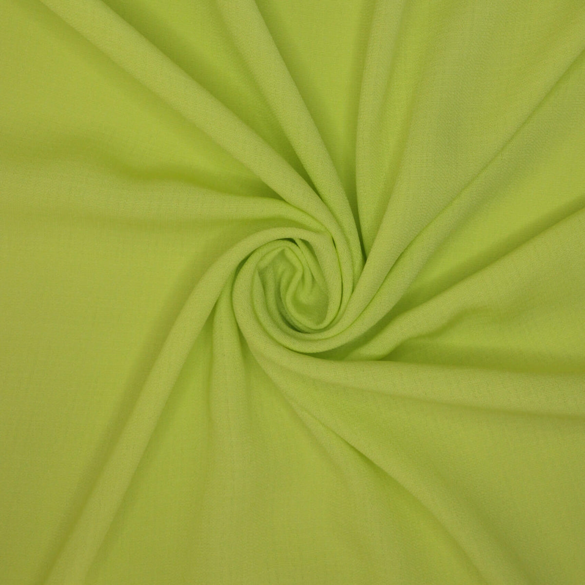 Lime Green Woven Linen-Look per/metre