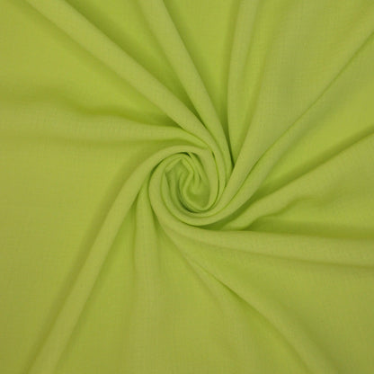 Lime Green Woven Linen-Look per/metre