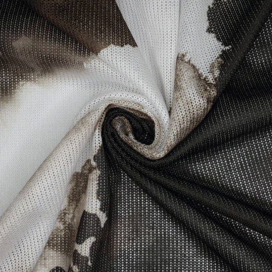 Marble Camo Knit Mesh per/metre