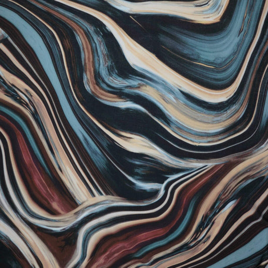 Marble Wavy Print ITY 1m