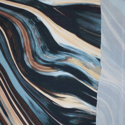 Marble Wavy Print ITY 1m