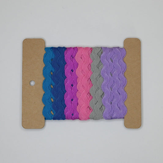 Mixed Colour #D Ric-Rac Wavy Trim 5m
