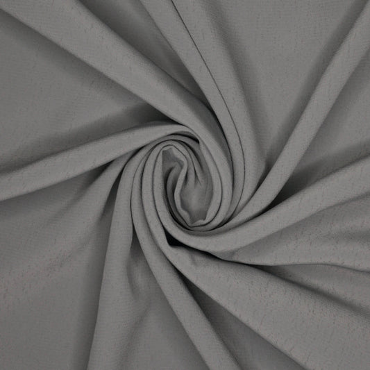 Mocha Grey Marocain Crepe per/metre