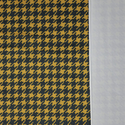 Mustard Houndstooth ITY per/metre