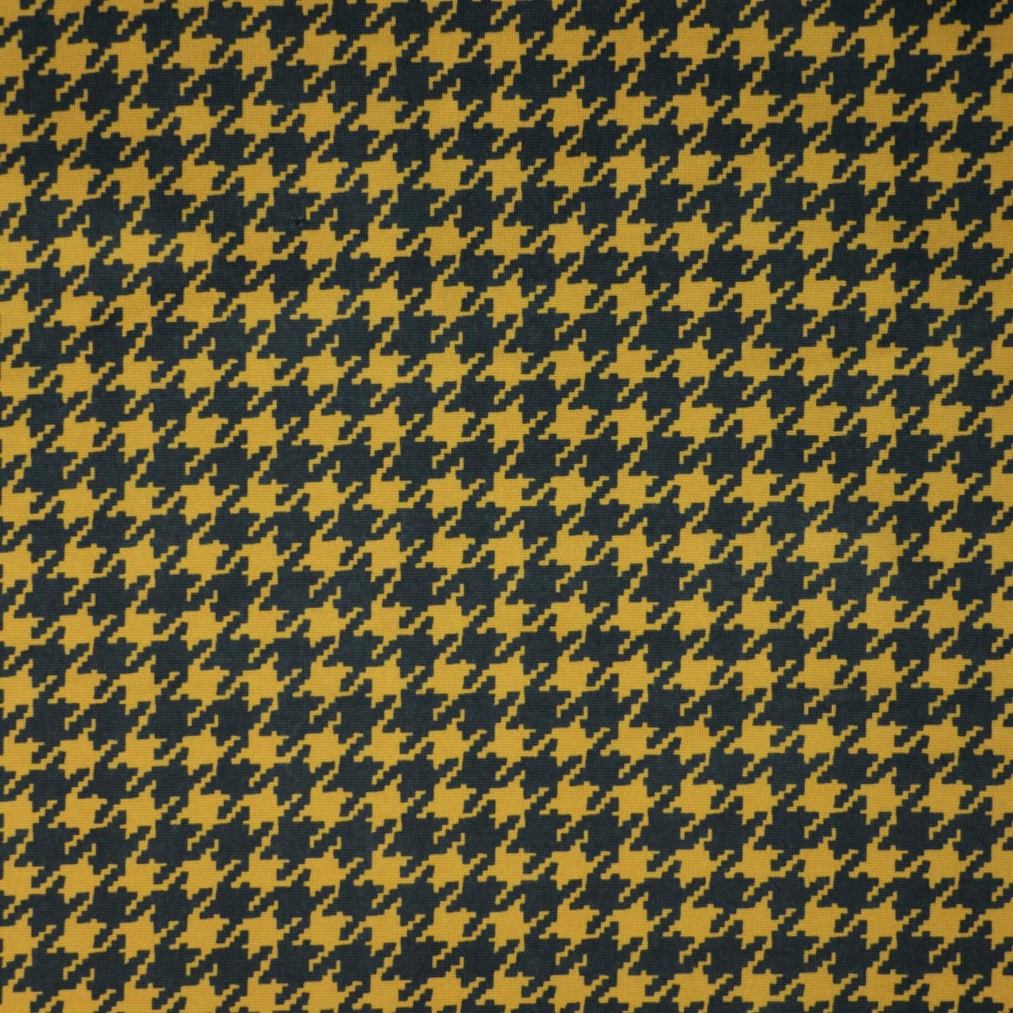 Mustard Houndstooth ITY per/metre