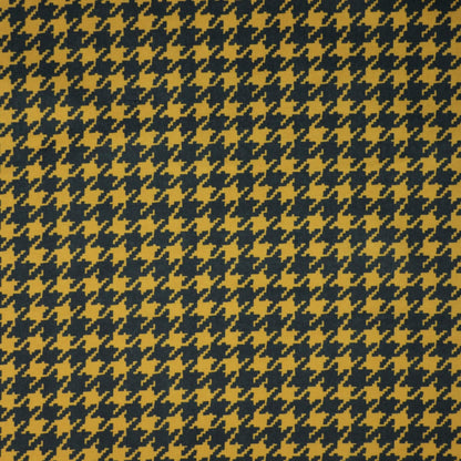 Mustard Houndstooth ITY per/metre