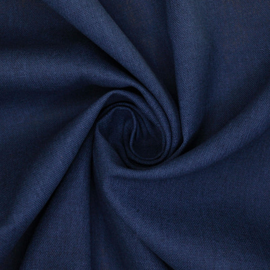 Navy Linen Mix per/metre