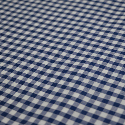Navy & White 1/4 Inch Gingham Polycotton per/metre