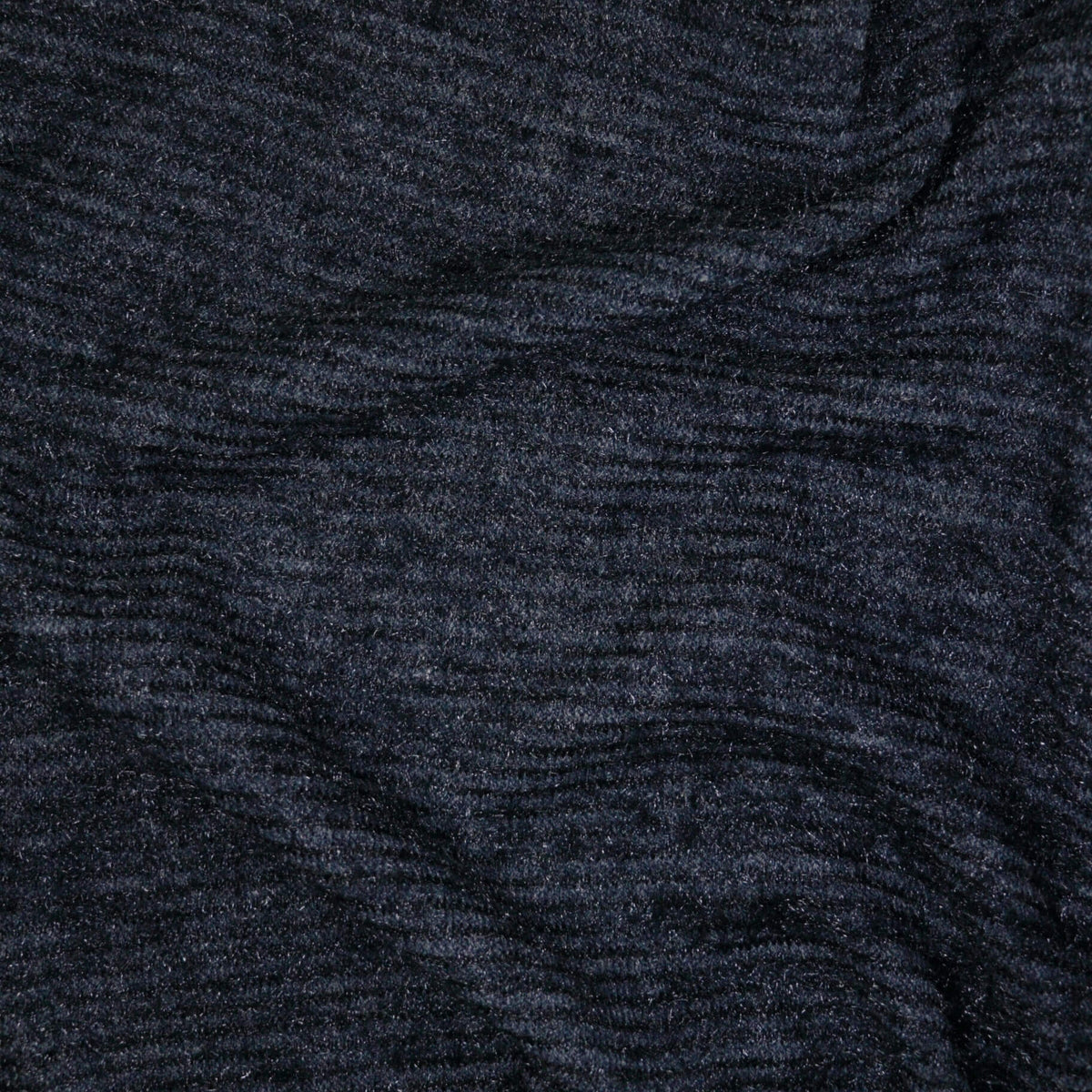 Navy Blue Knitted Corduroy Jersey per/metre