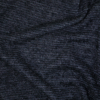 Navy Blue Knitted Corduroy Jersey per/metre