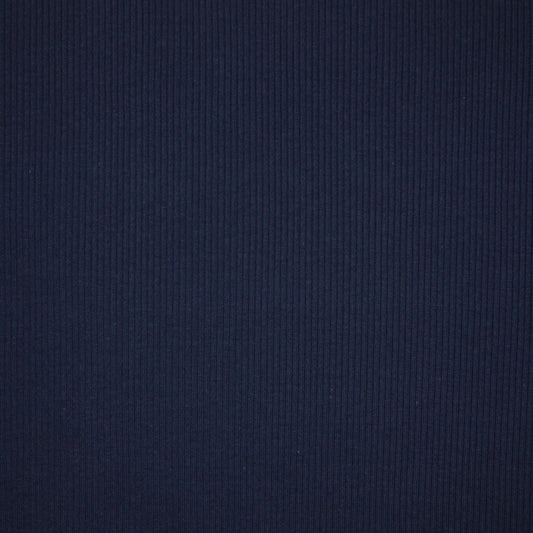 Navy Ribbed Jersey 1m