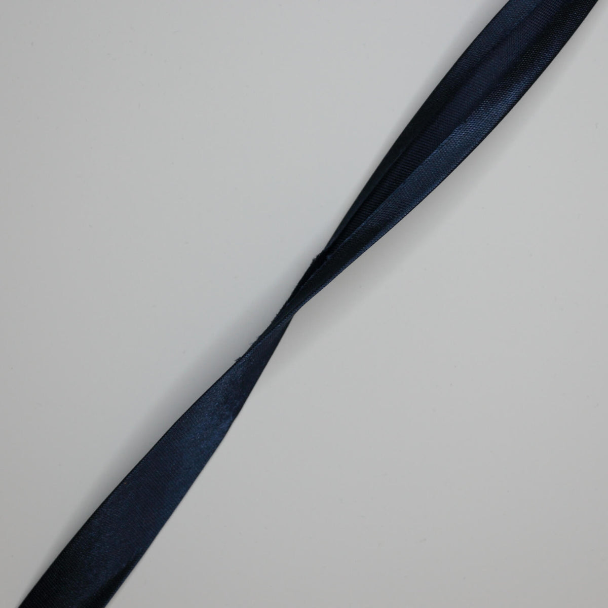 Navy Satin Folded Bias-Binding per/metre