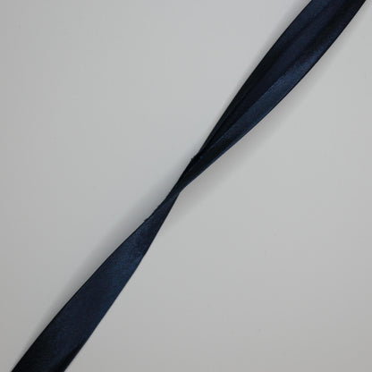 Navy Satin Folded Bias-Binding per/metre
