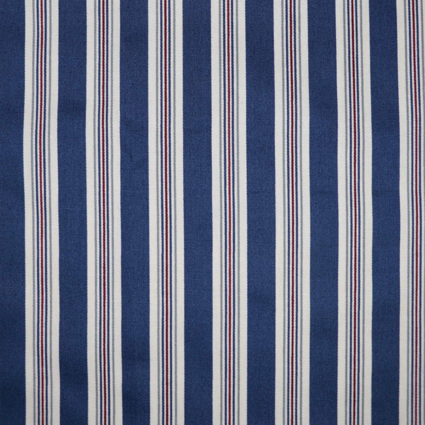 Navy Stripe Cotton 1m