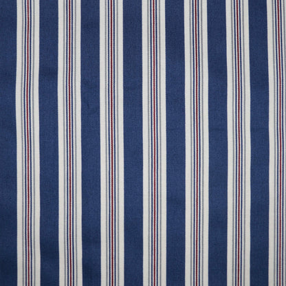 Navy Stripe Cotton 1m