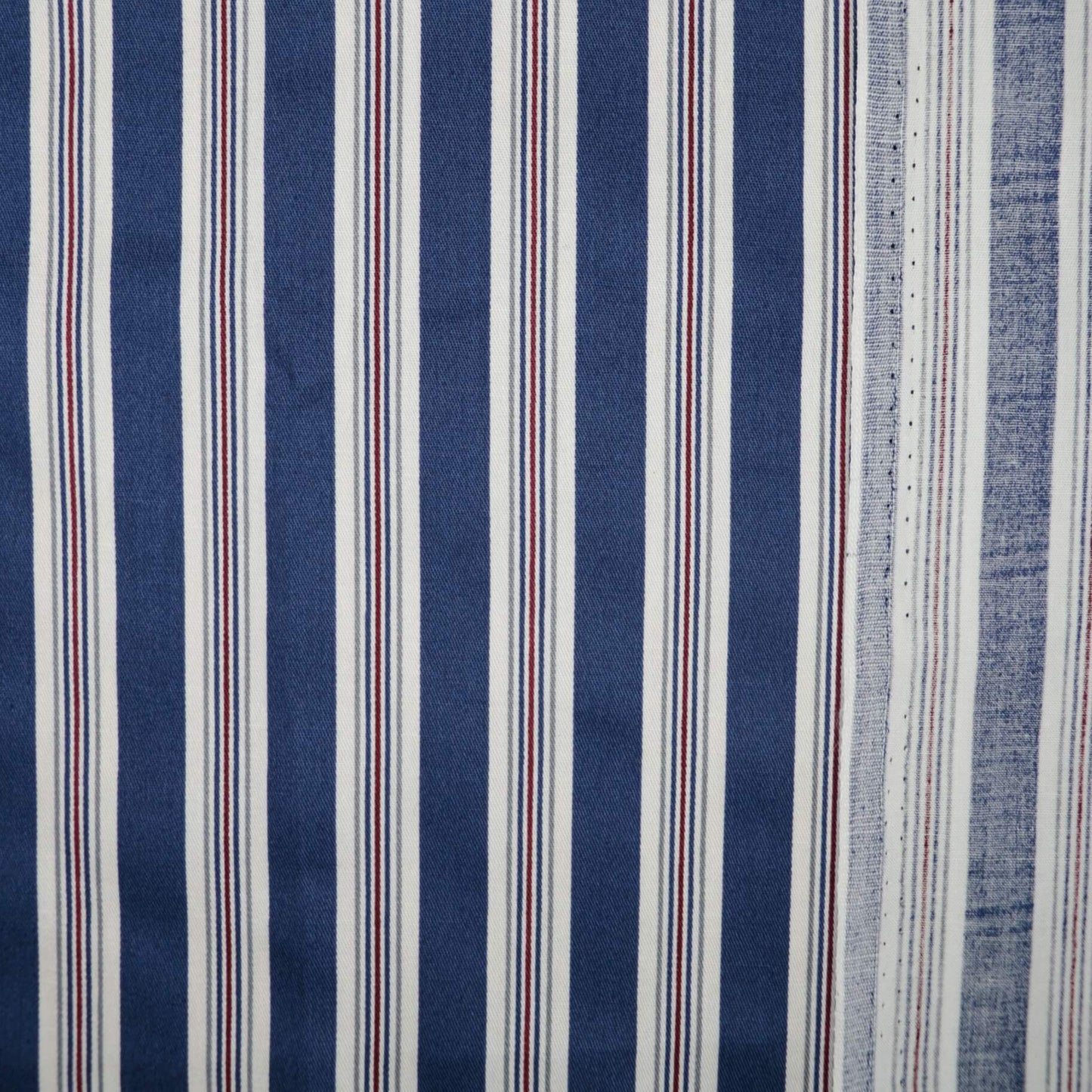 Navy Stripe Cotton 1m