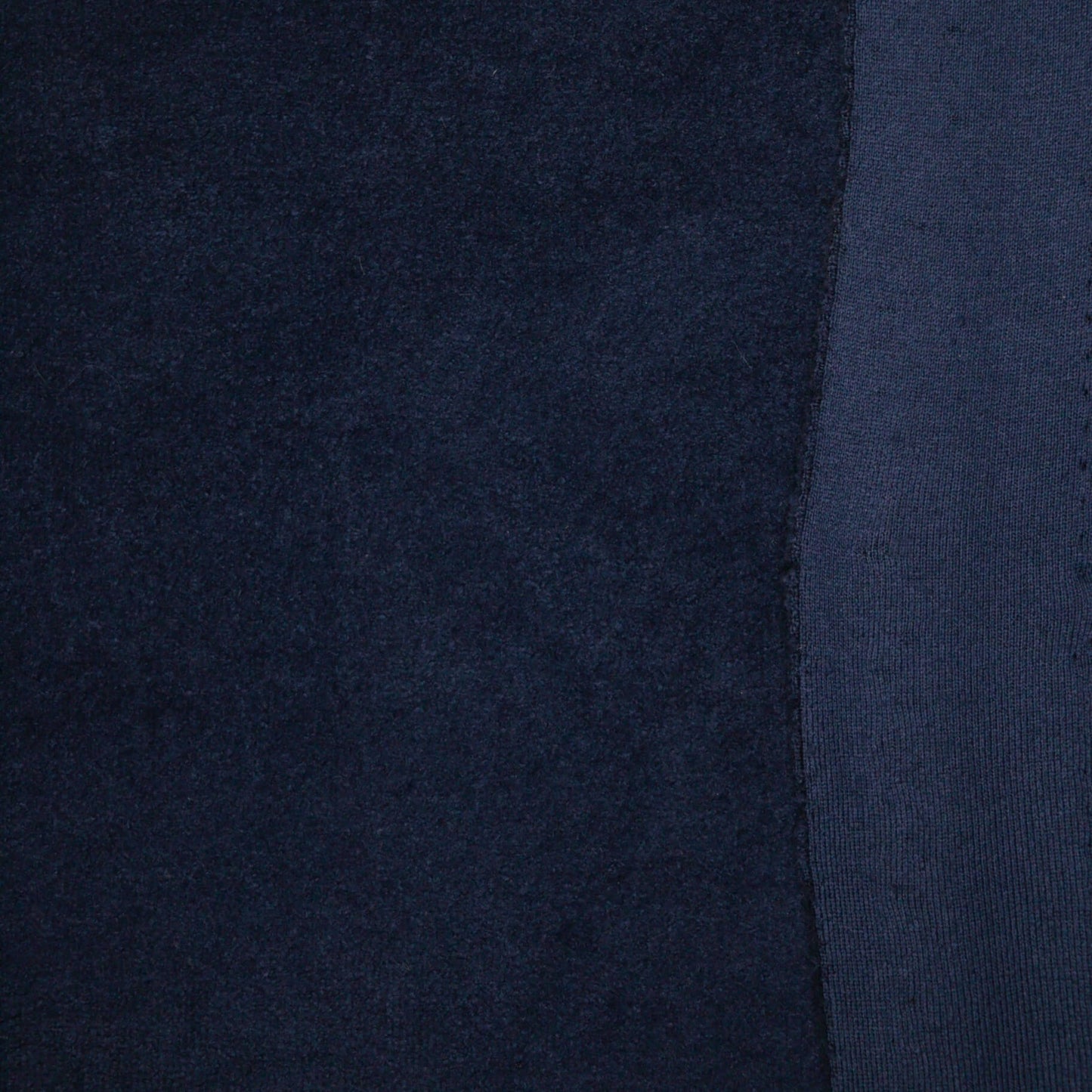 Navy Terry Velour per/metre