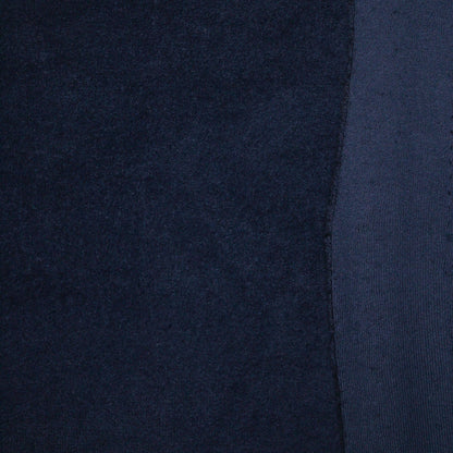 Navy Terry Velour per/metre