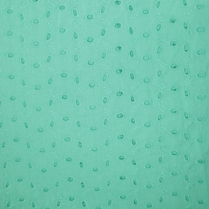 Turquoise Broderie Anglaise per/metre
