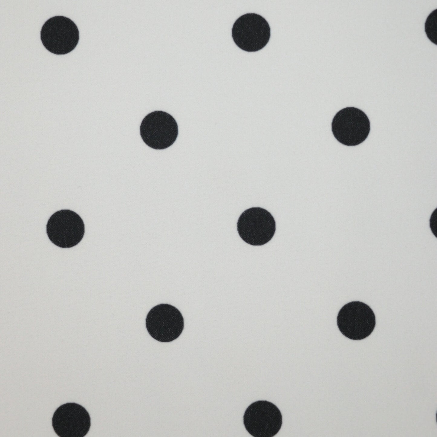 Off-White Black Polka Dot Scuba Crepe per/metre