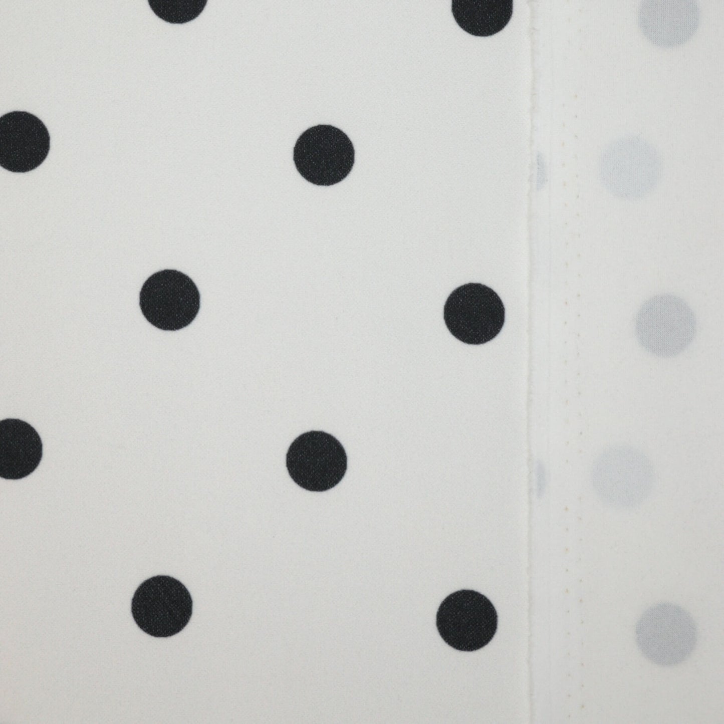 Off-White Black Polka Dot Scuba Crepe per/metre
