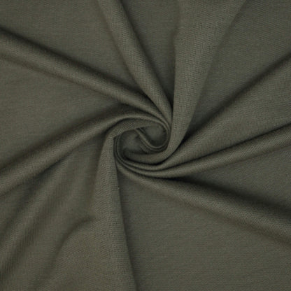 Olive Green Loopback Jersey per/metre