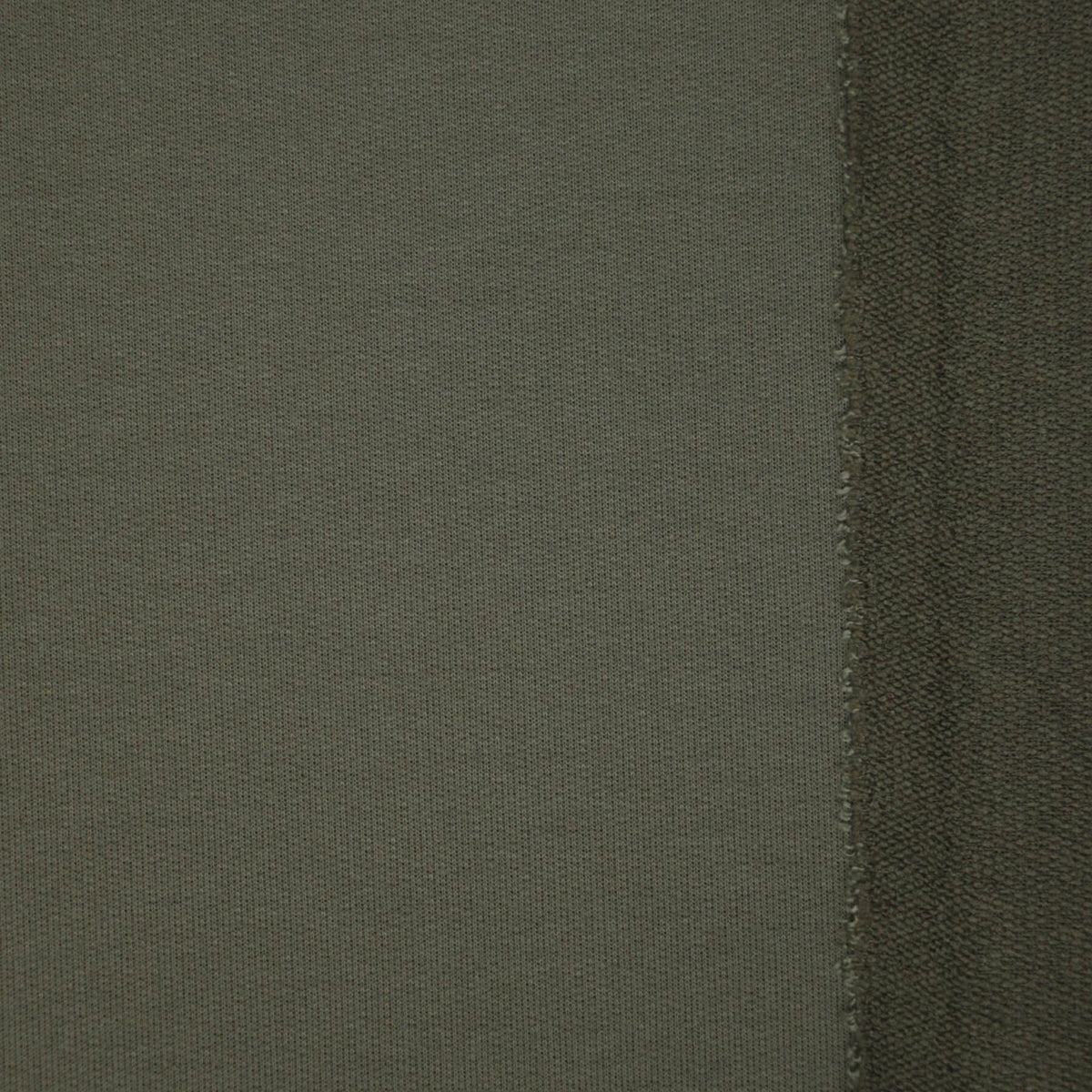 Olive Green Loopback Jersey per/metre