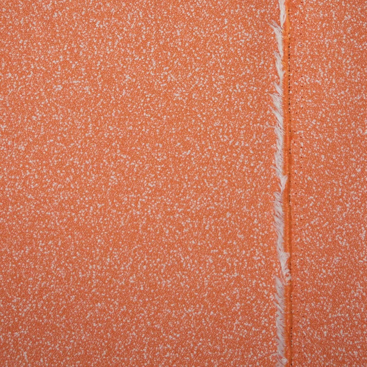 Orange & White Speckled Boucle per/metre