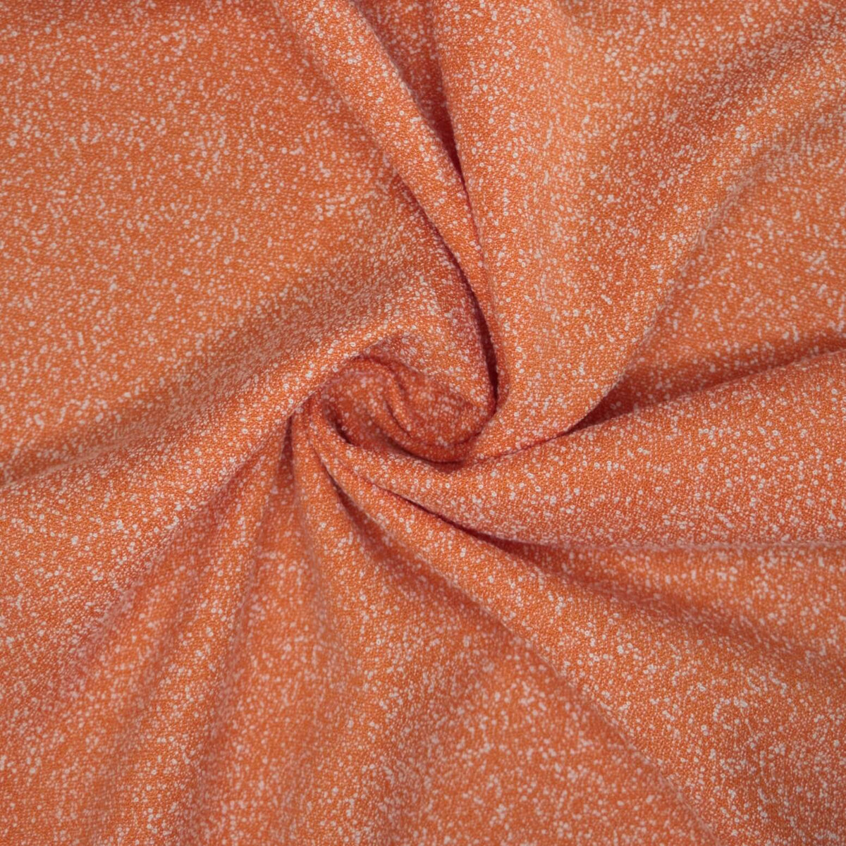 Orange & White Speckled Boucle per/metre