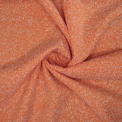 Orange & White Speckled Boucle per/metre
