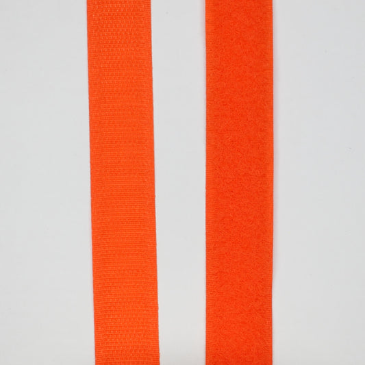 Orange Velcro Hook & Loop 20mm x 1m