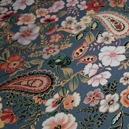 Paisley Bloom Viscose 1m