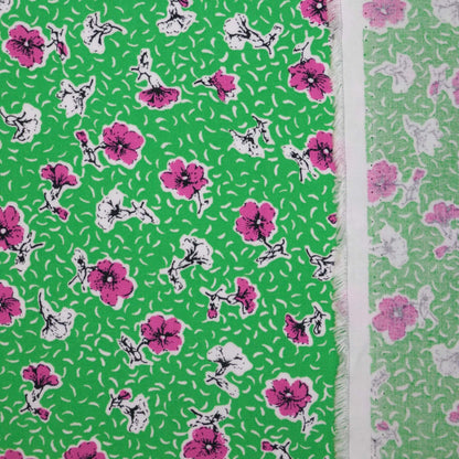 Perry Daisy Green Viscose per/metre