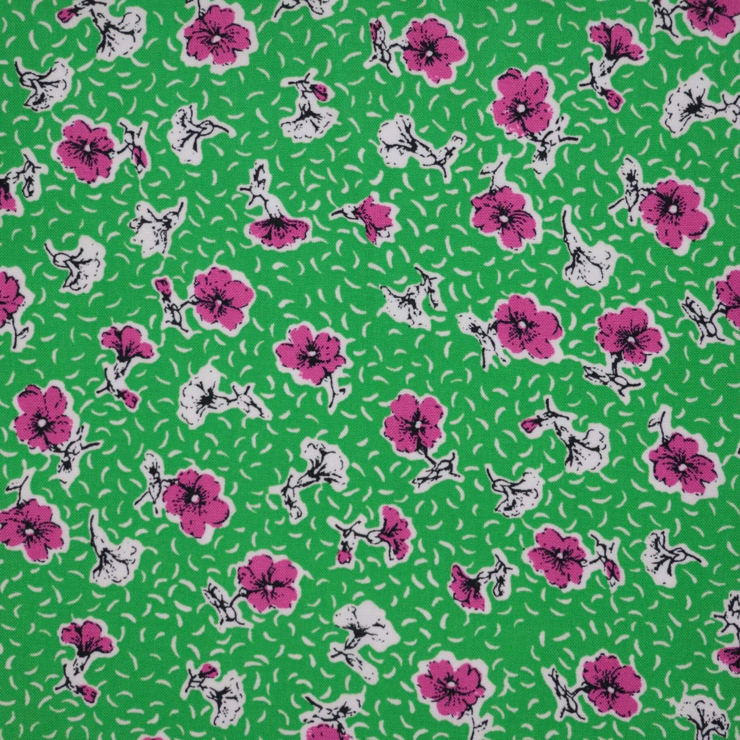 Perry Daisy Green Viscose per/metre