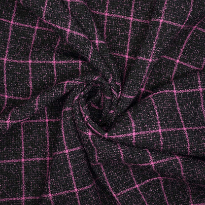 Pink Check Boucle 1m