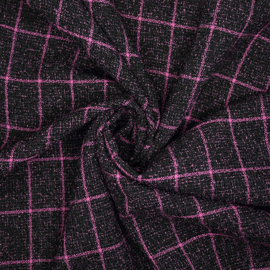 Pink Check Boucle 1m