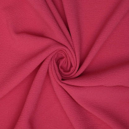 Plain Pink Crepe per/metre