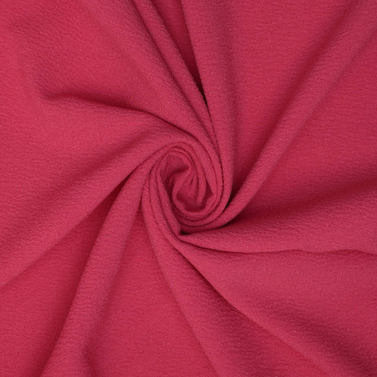 Plain Pink Crepe per/metre