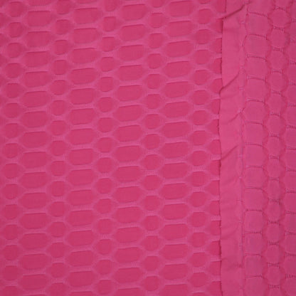Pink Honeycomb Activewear Jersey per/metre