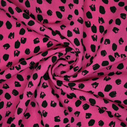 Pink Spot Moracain Crepe 1m
