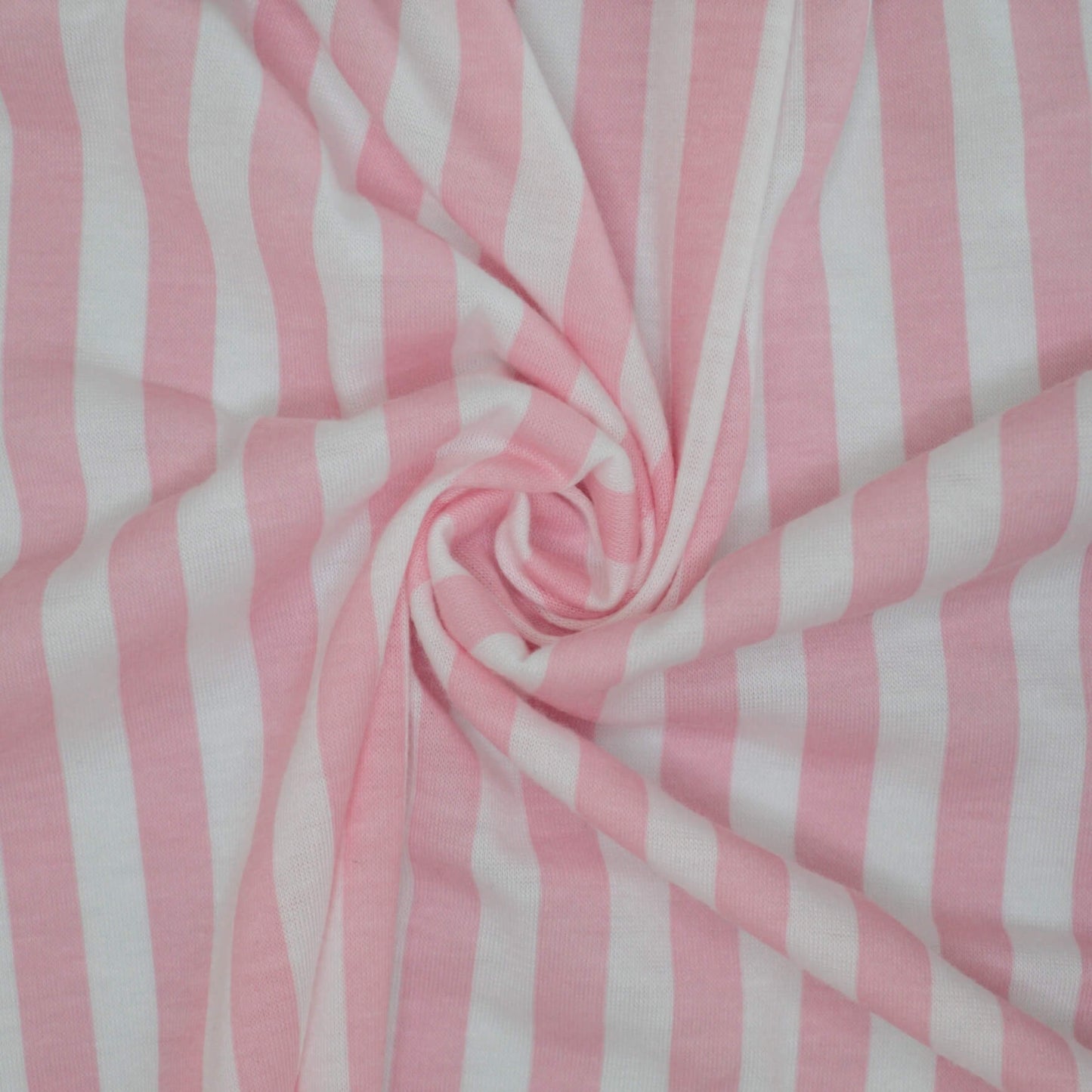 Pink Stripe Jersey per/metre