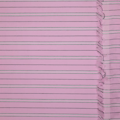 Pink Stripe Polycotton 1m
