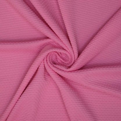 Pink Texture Rib Knit Jersey per/metre
