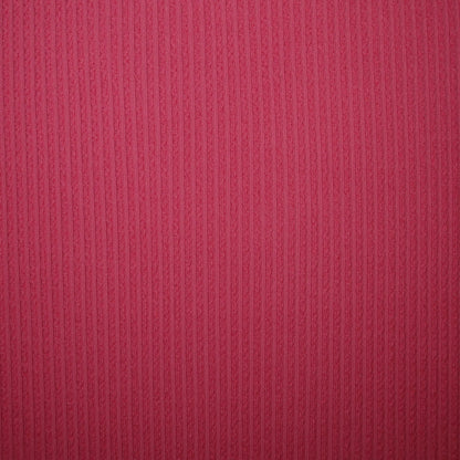 Pink Cable Ribbed Jersey 1m