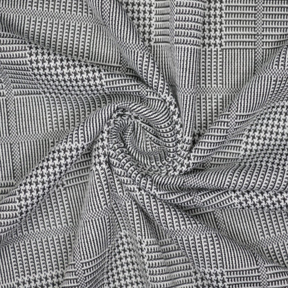 Plaid Houndstooth Knit Jersey per/metre
