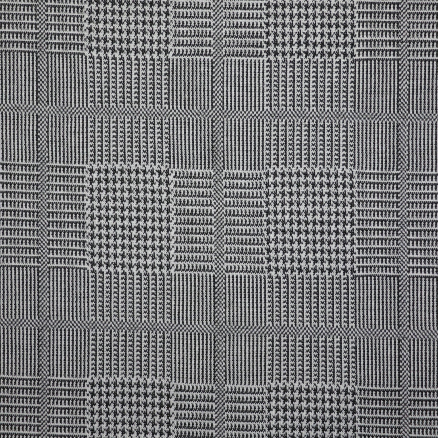 Plaid Houndstooth Knit Jersey per/metre