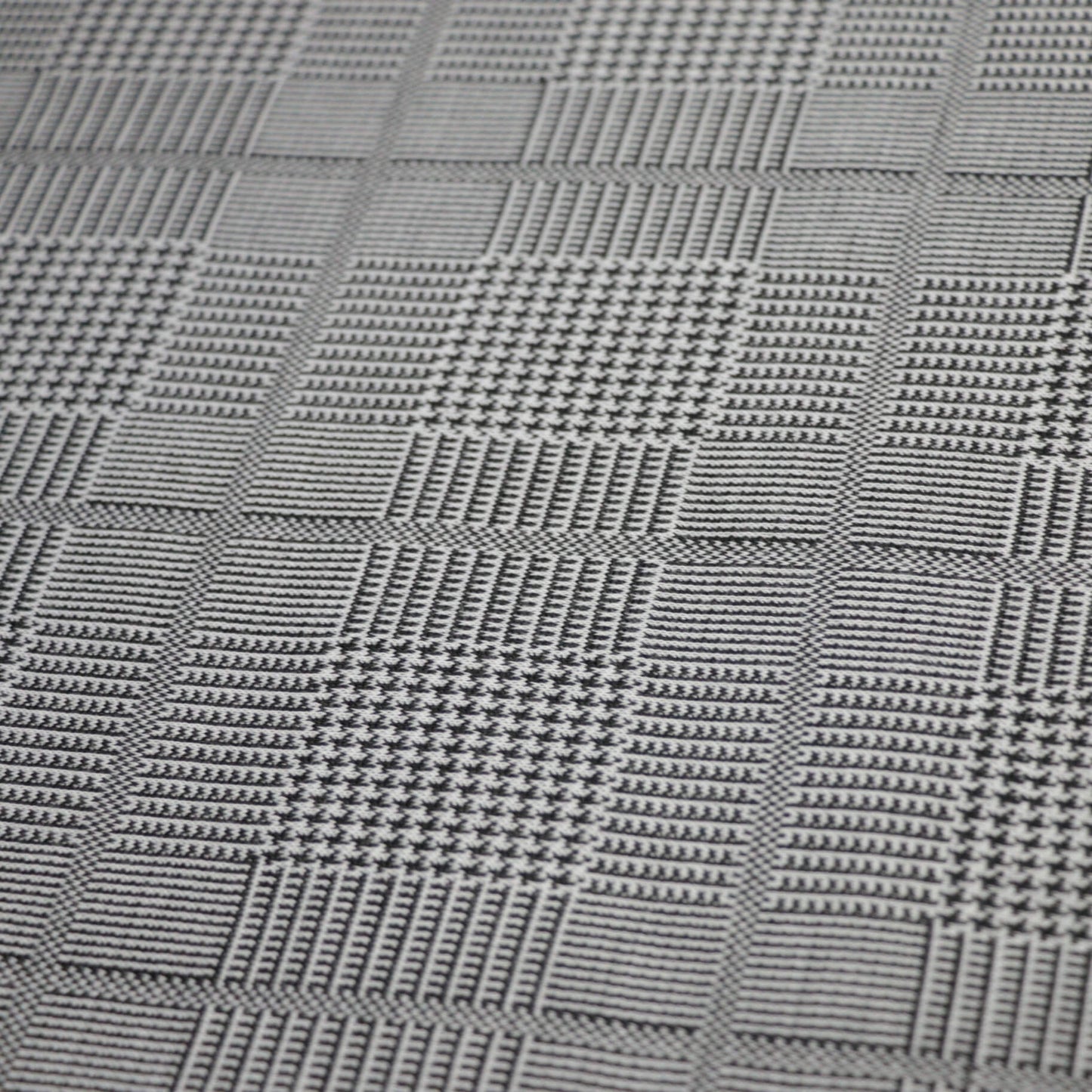 Plaid Houndstooth Knit Jersey per/metre