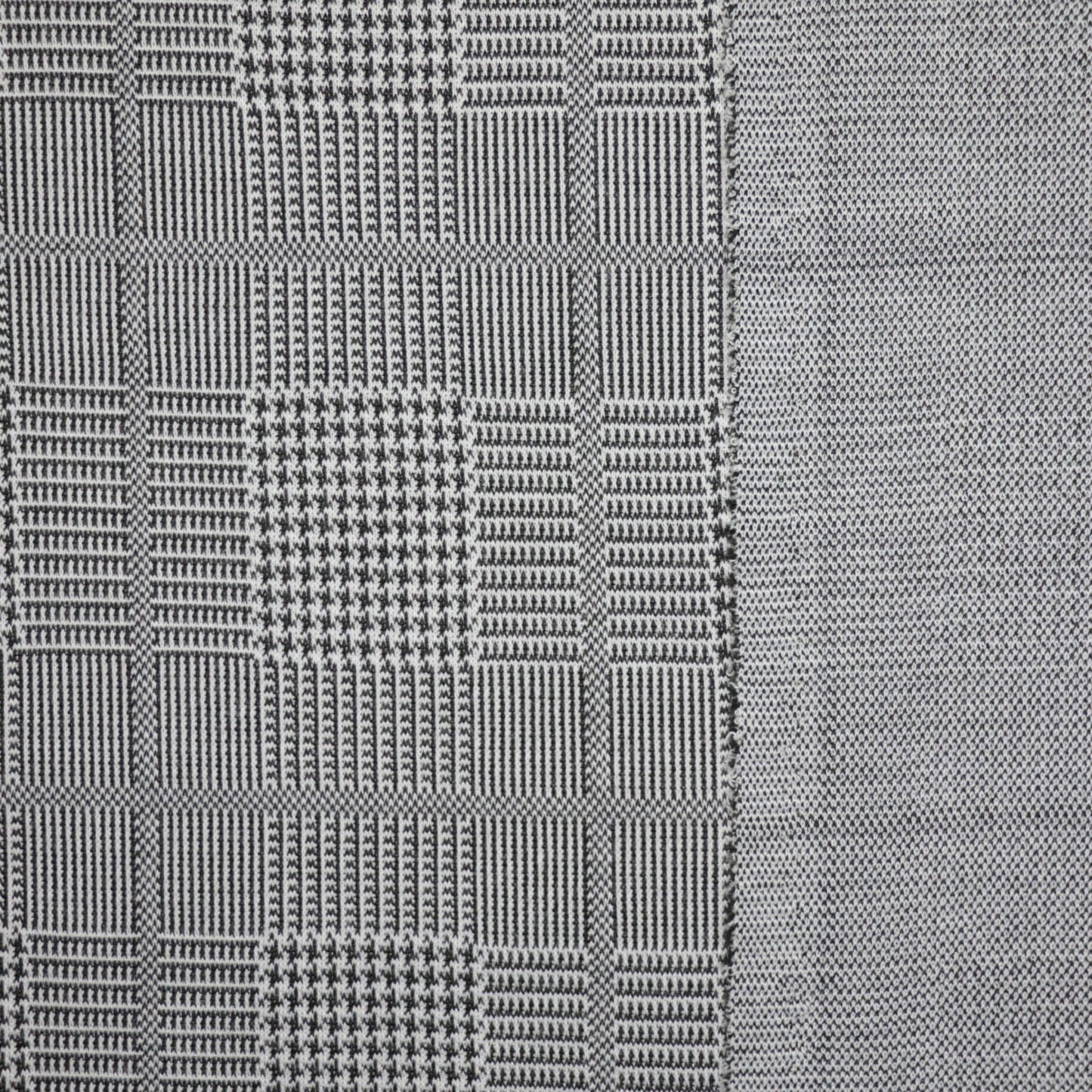 Plaid Houndstooth Knit Jersey per/metre
